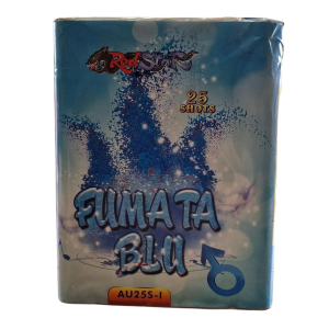 Batteria 25 Lanci Fumata Baby Shower Girl or Boy - Blu