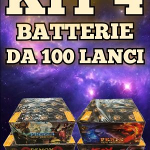 Kit 4 Batterie 100 Lanci