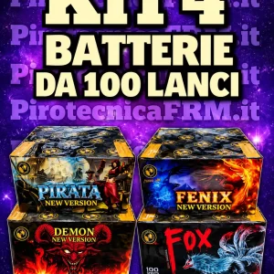 Kit 4 Batterie 100 Lanci