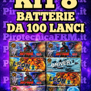 Kit 8 Batterie 100 Lanci